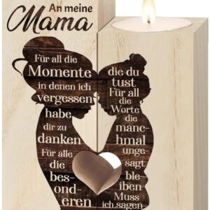 Vetbuosa Gift for Mother from Daughter, Candle Holder Mum Gift, Birthday Gift for Mum, Gift for Mum for Birthday, Mother’s Day Gifts for Mum