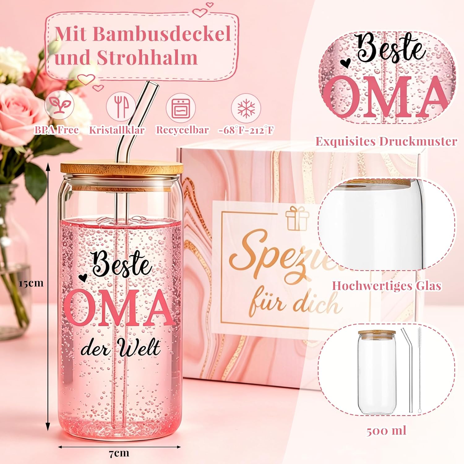 Grandma Gift, Best Grandma Gifts, Gifts for Grandmas from Grandson, Grandma Gift for Birthday, Mother's Day, Grandparents' Day, Christmas, New Year, Thank You, Easter, Encouragement Gift Set – Bild 7