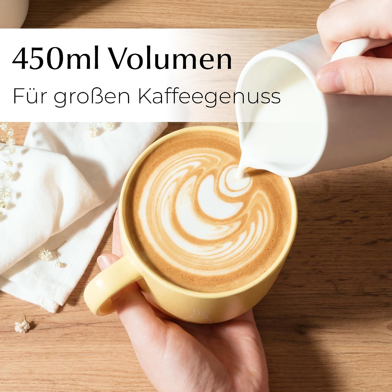 Miamio Easter Coffee Cups/Gift Set Ceramic Cups (450 ml) (Pastel) – Bild 5