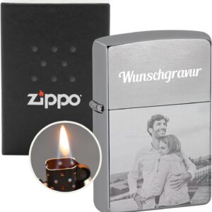 Zippo Lighter with Engraving - Personalised Zippo with Engraving and Photo