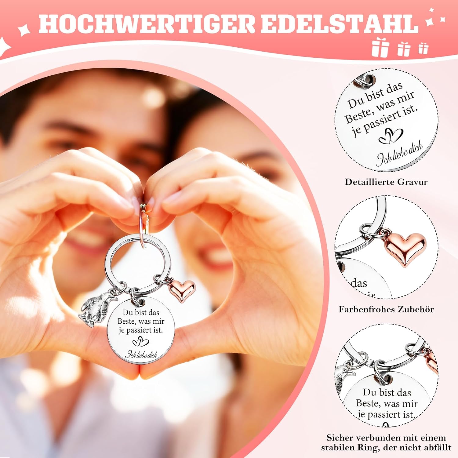 TUZELIYA Personalised Keyring Gifts for Harry Fan Item Girlfriend Mum Sister Women Wife Boyfriend Men Colleague Valentine's Day Mother's Day Birthday – Bild 3