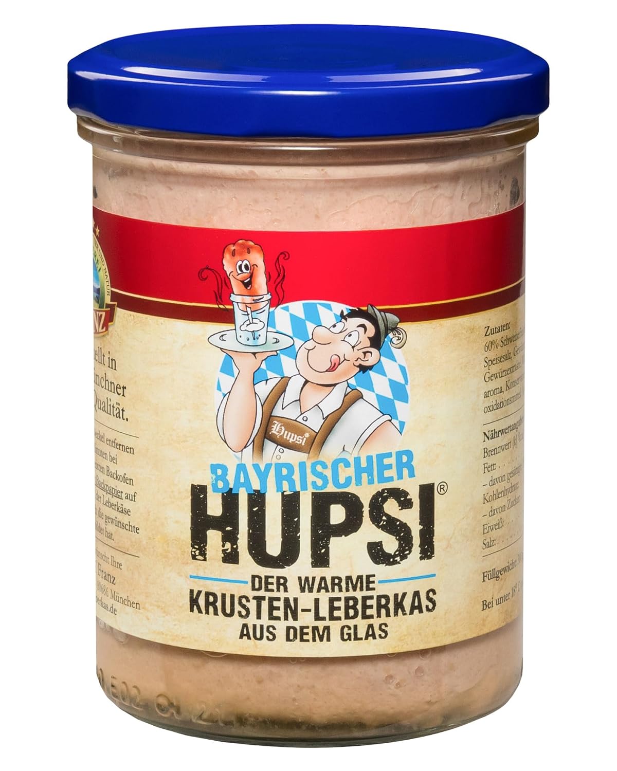 HUPSI Liver Cheese in Glass Bavarian 380 g