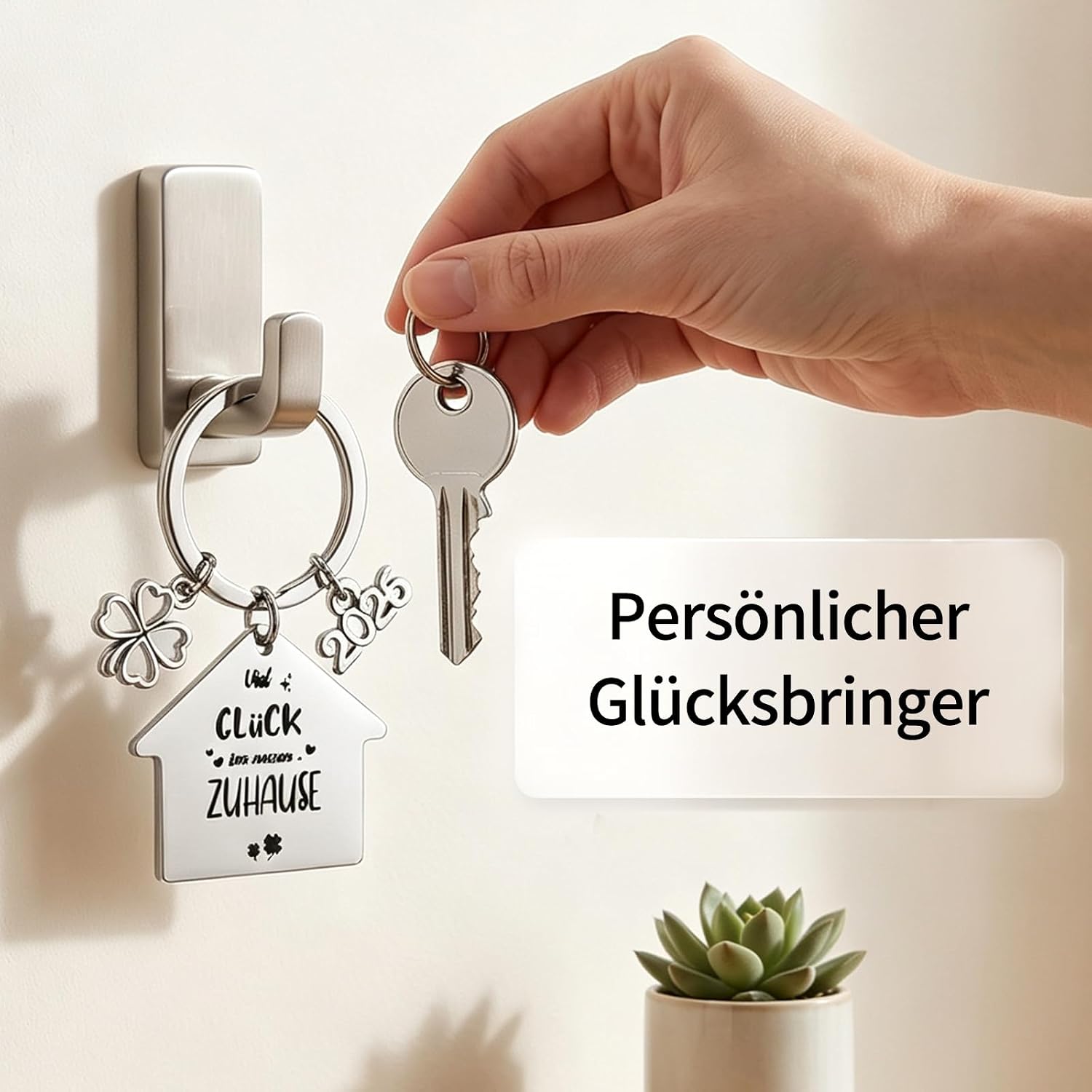 Housewarming Gift, 2026 Key Ring House, Housewarming Gifts Apartment with 1 Envelope and Blank Card, Housewarming Gift, New Home Gift, Housewarming New Home Closes – Bild 4