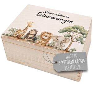 Bärenfreunde Keepsake Box, Christening, Baby, Christening Box, Wooden