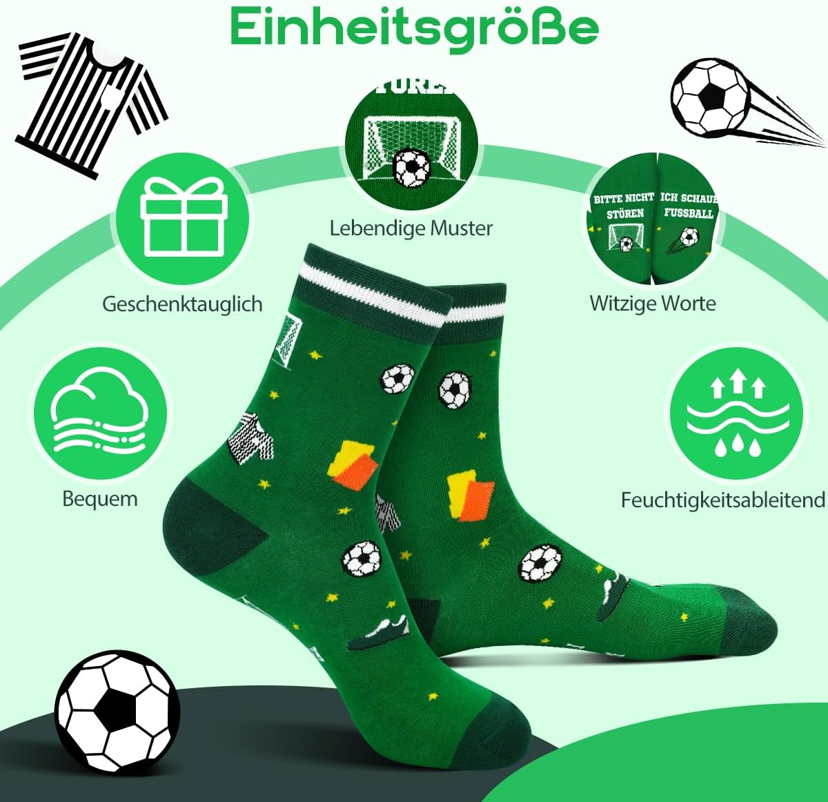 AGRIMONY Funny Socks Men – I'D Rather Be Colourful Socks Men Boys Funny Gifts Christmas Easter Gift Ideas – Bild 5