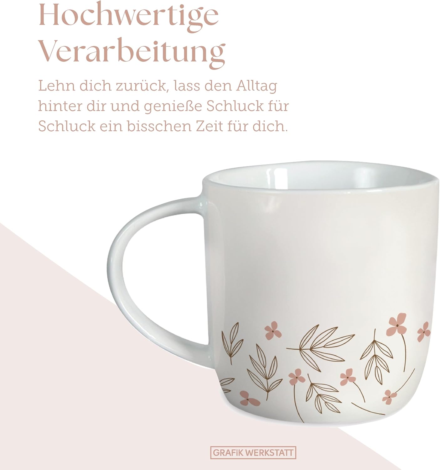 Grafik-Werkstatt Coffee Mug with Saying 300 ml Porcelain Mug Beste Mama der Welt, White – Bild 6