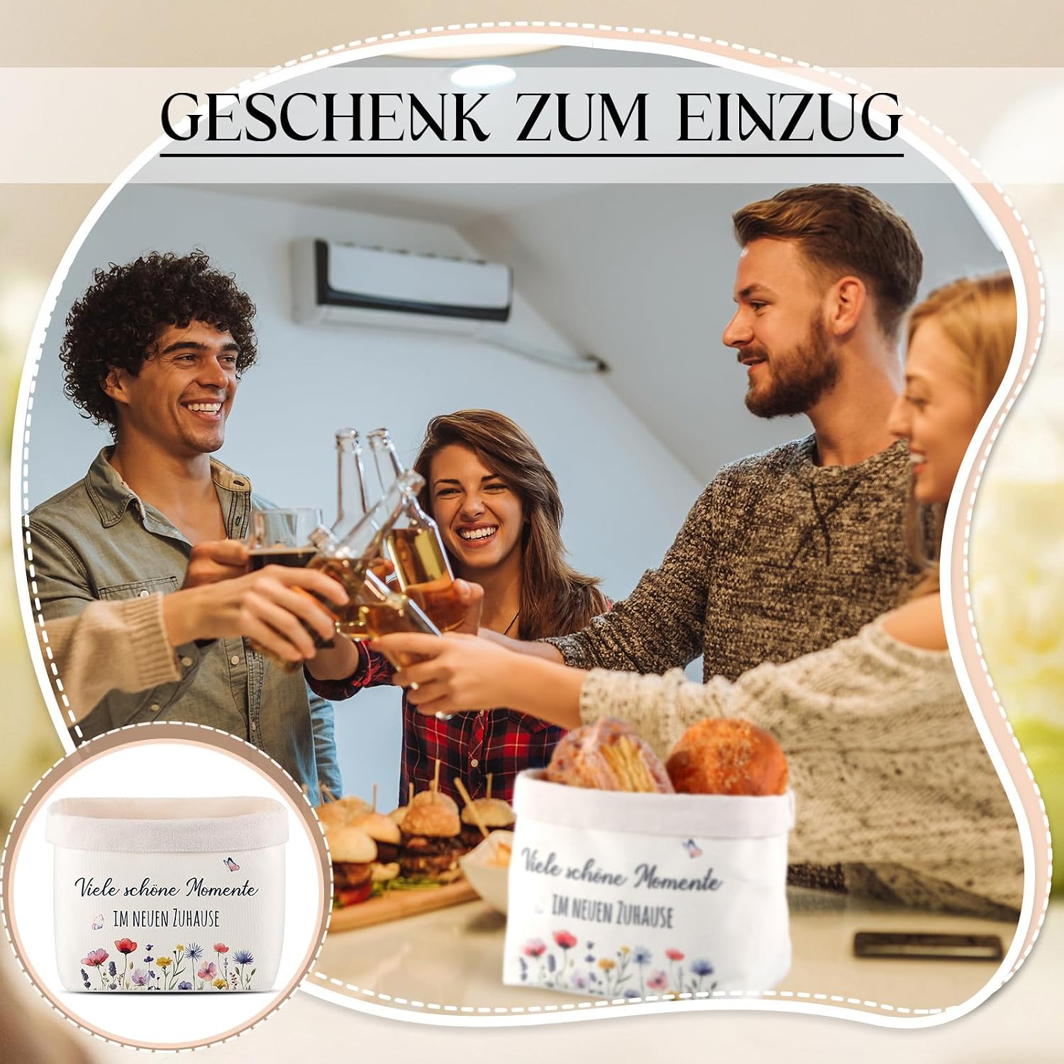 Xuniea Bread Basket Many Beautiful Moments in the New Home Housewarming – Bild 5