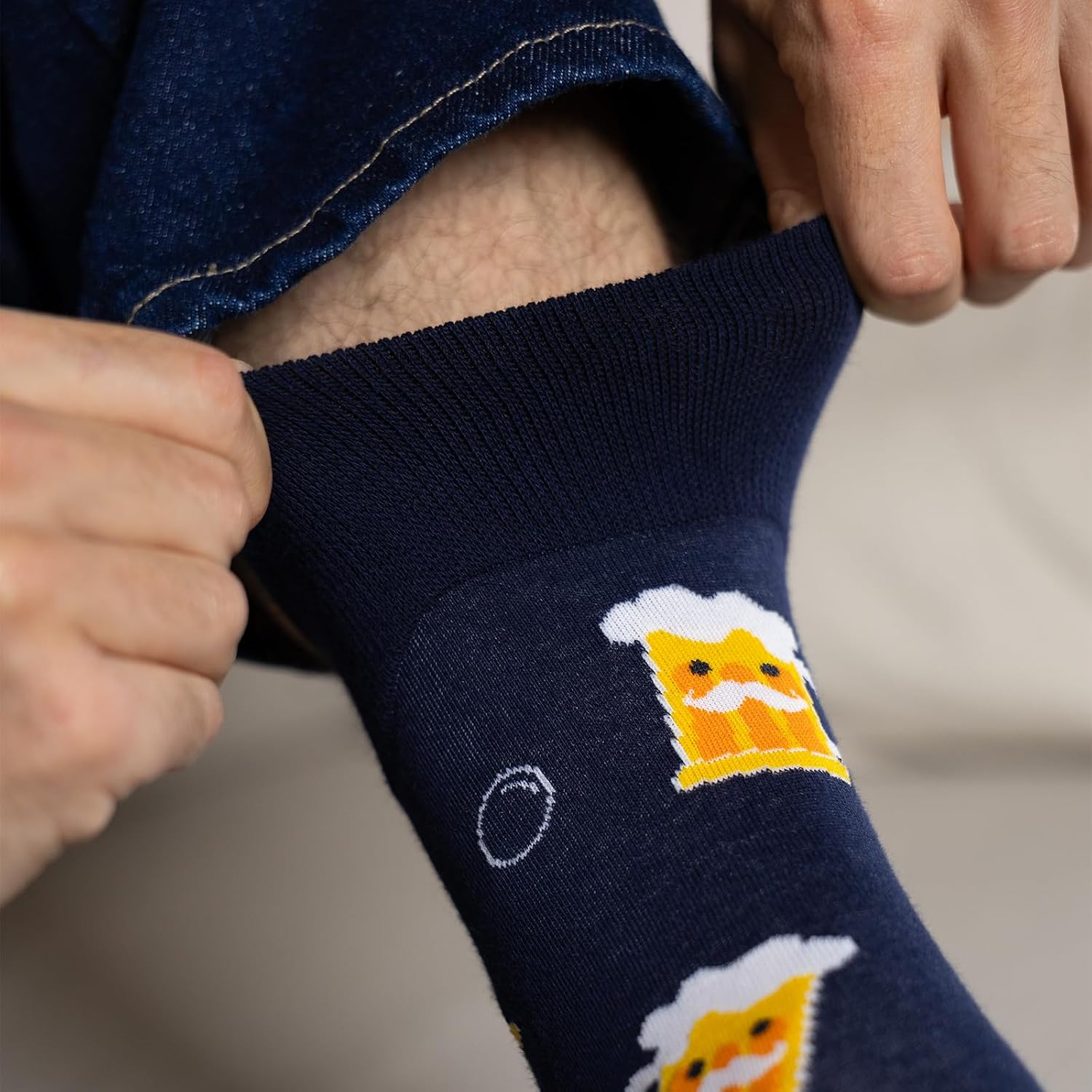 soxo Tin Socks Men's Beer Gifts For Men Funny Sock Gift Summer Socks Men 40-45 – Bild 7
