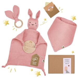 Baby Gift | Personalised Gifts for Birth for Girls | Comforter Baby Shower Gift Set