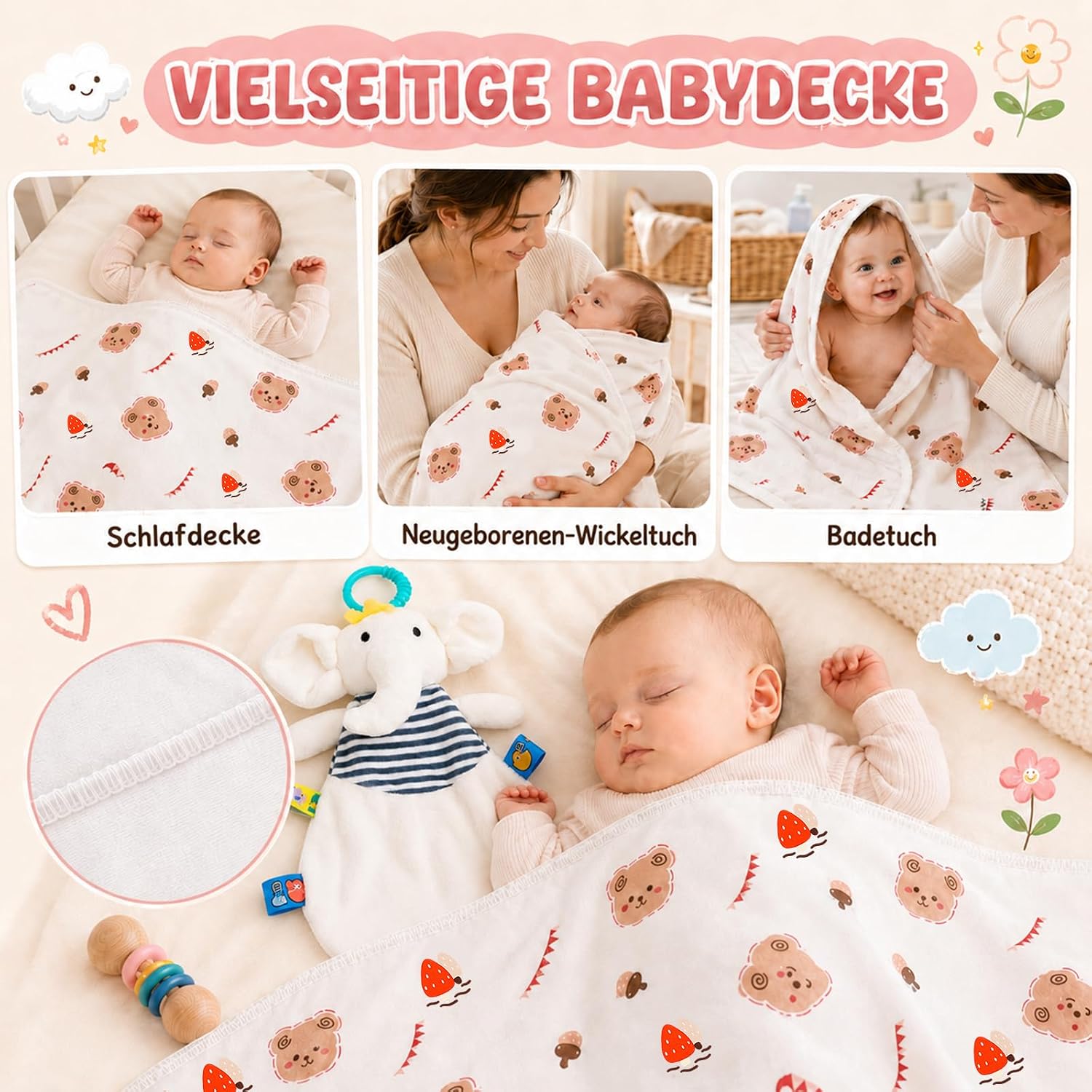 Newborn Gift Girl 9-in-1 Baby Gifts for Birth Shower – Bild 3