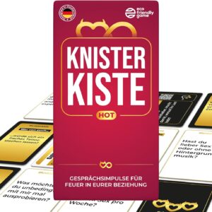 ATM Gaming KNISTERKiste Hot | 180 Erotic Sex Playing Cards | Sex Card Game for Couples from 18 Years | Erotic Game Perfect for Valentine's Day, Anniversary and Intimate Moments and Fun in Bed