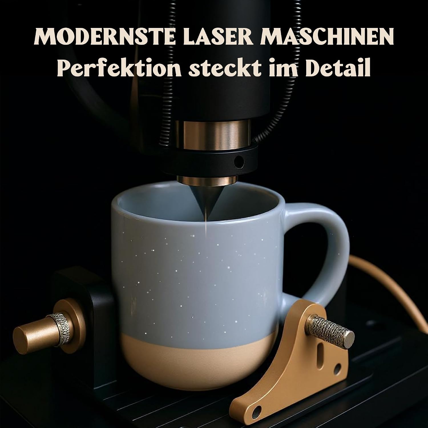 LIEBTASTISCH Laser Engraved Coffee Mug - Ceramic Stoneware Coffee Mug, Personalised Mug for Coffee, Tea - Favourite Person Gift, Father's Day, Mother's Day, Women's Day, Best Friend (Grey) – Bild 8