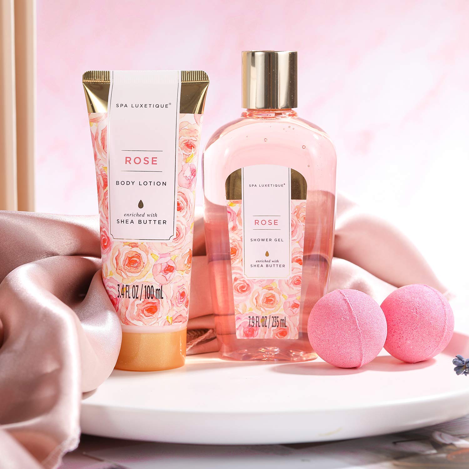 Spa Luxury Gifts for Women, 8 Pieces, Rose Birthday Gift for Women – Bild 6