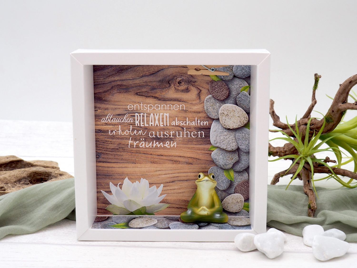 ZauberDeko Money Gift Packaging Wellness Relaxation Massage Yoga Frog Voucher Energy Frog Gift – Bild 4
