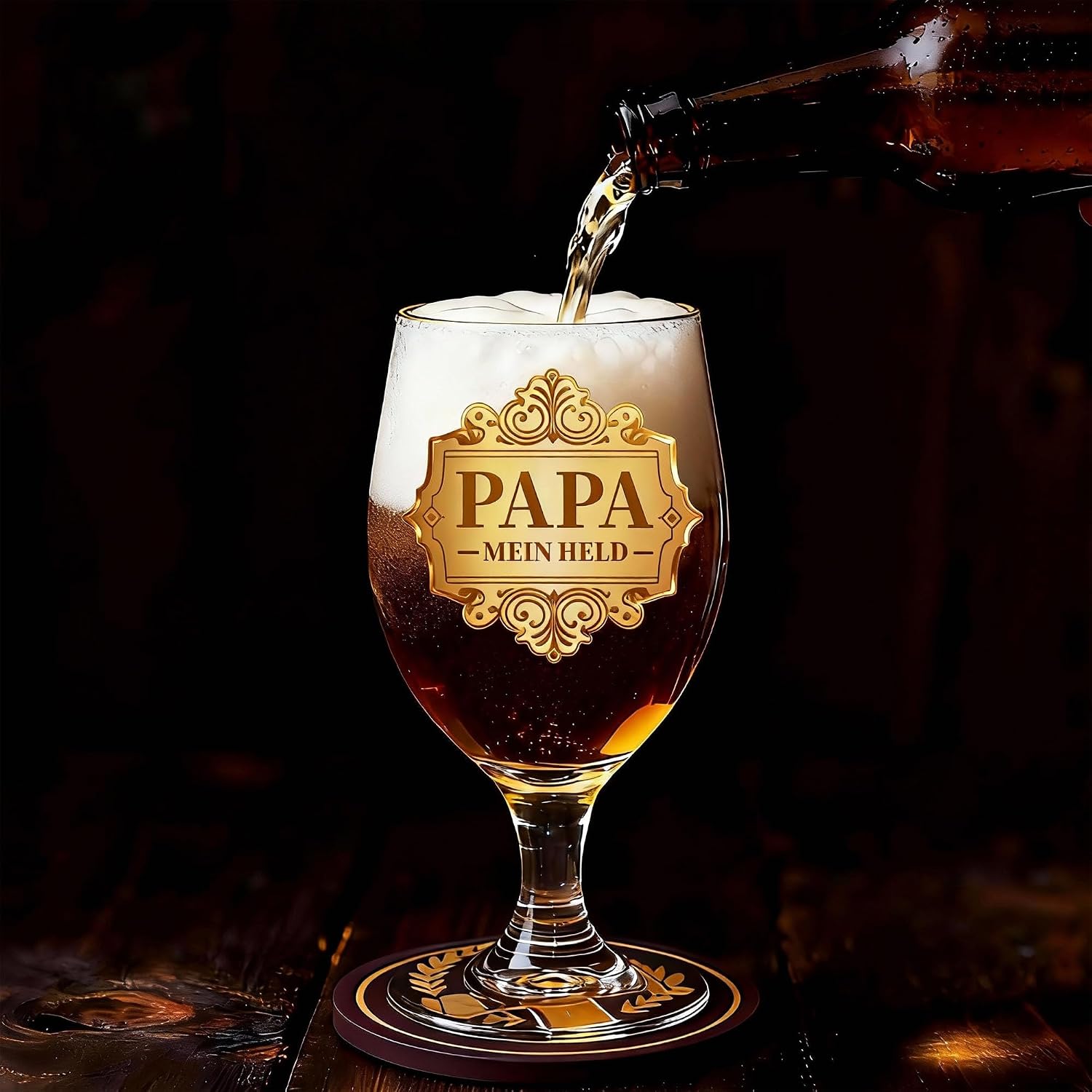 FAHIMEH Dad Birthday Gift, Beer Glass, 400 ml – Bild 6
