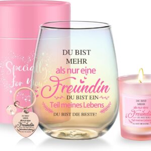 Gifts for Girlfriend/Women, Wine Glass, Birthday Gift for Women, Personalised Gifts for Best Friend, Thank You Gift, Friendship Gifts, Christmas, 480 ml