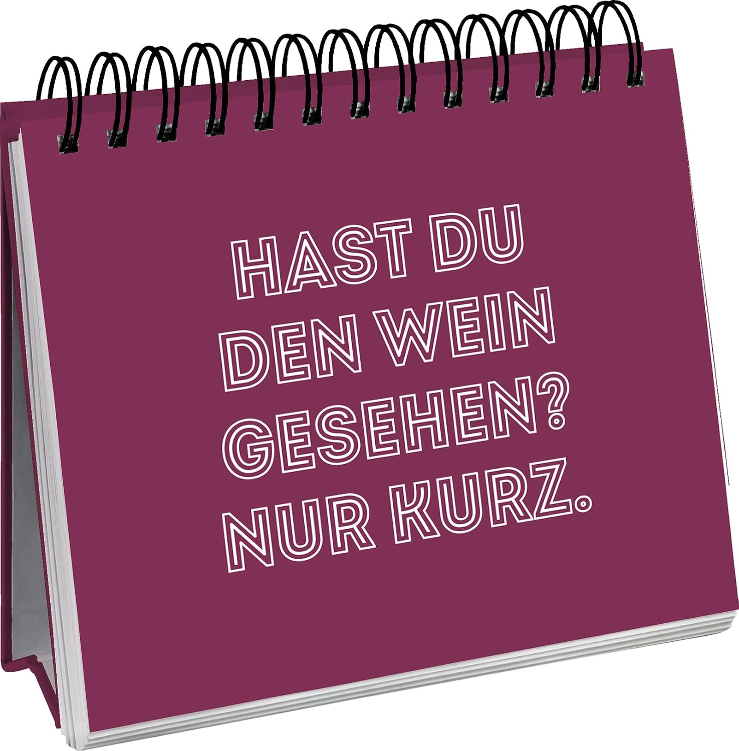 Man muss auch mal Wein sagen können.: Witziges Geschenk mit lustigen Sprüchen für Weinliebhaber | Aufsteller mit lustigen Sprüchen (Geschenke für Kolleg*innen und rund um das Büro) – Bild 10