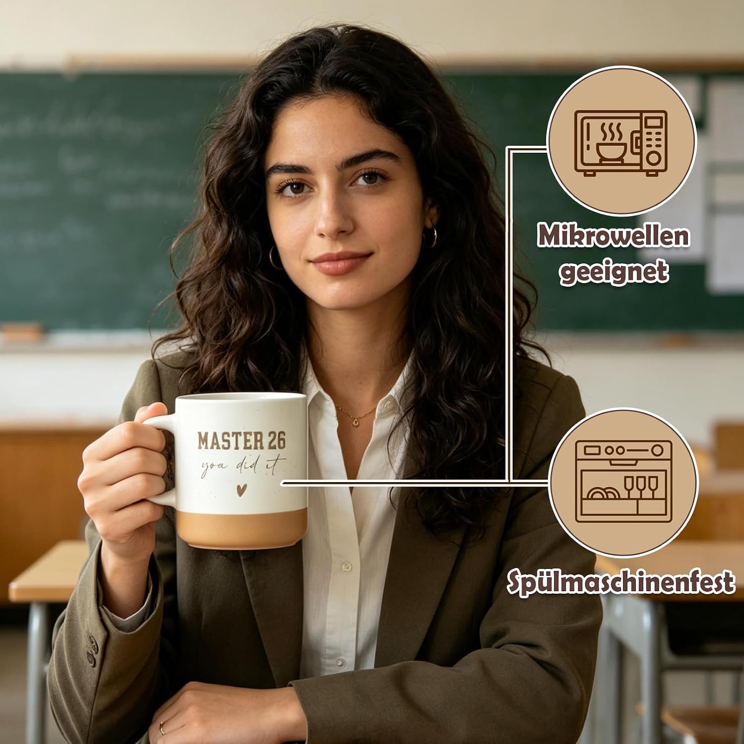 Master Graduation Gift Mug 2026, Coffee Mug with Saying – Bild 5