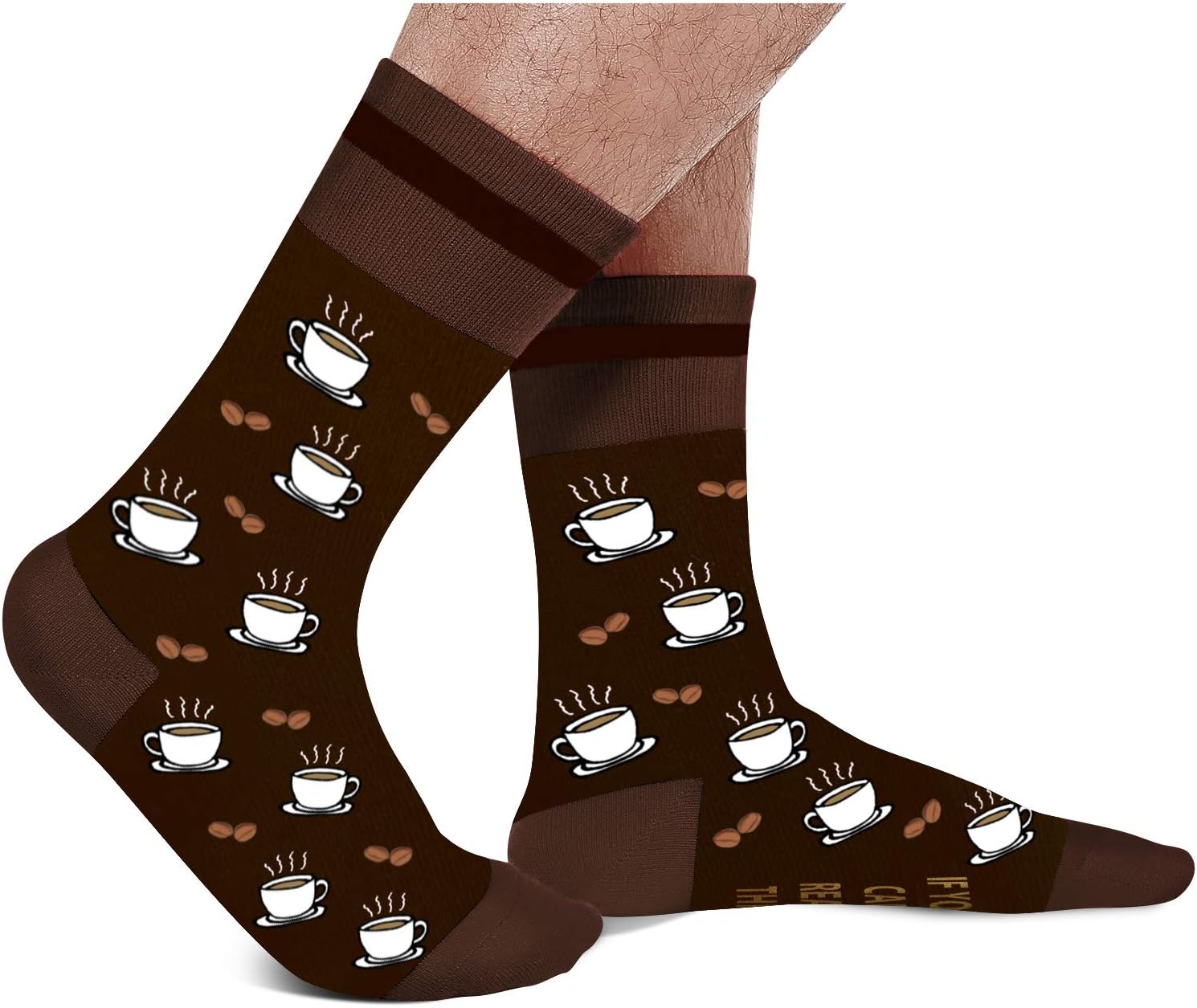 AGRIMONY Funny Coffee Socks for Men, Dads, Boys – If You Can Read This – Funny Gifts for Men, Father's Day, Christmas Stockings, Gift Ideas – Bild 4