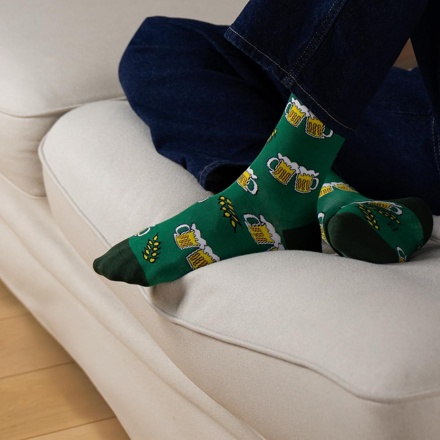 soxo Tin Socks Men's Beer Gifts For Men Funny Sock Gift Summer Socks Men 40-45 – Bild 8
