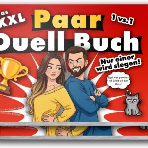 The XXL Duel Book for Couples | Funny Games for Your Partner & You | With Couple Challenges for Laughing, Wondering, Teasing & Finding Closer Together, Great Gift: Anniversary, Wedding, Date Night (2)