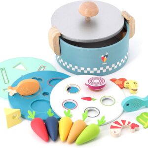 Popotte Minus Kitchen and Educational Game Wooden Baby from 18 Months