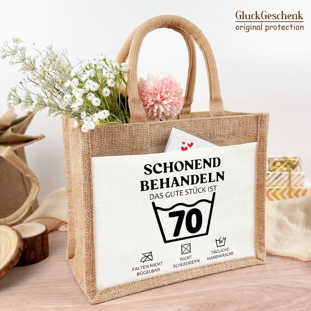 30th/40th/50th/60th/70th Birthday Gifts for Women, Funny Burlap Bag Gifts 30th/40th/50th/60th/70th Birthday Gifts for Women, Men, Women, Birthday Gifts for Mom, Women, Friends – Bild 3