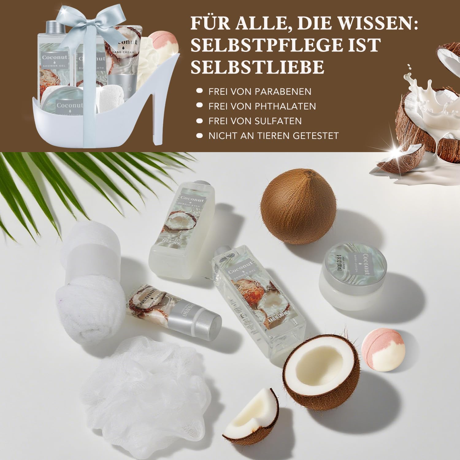 Spa Luxury Women's Bath Gift Set – 8-Piece Birthday Gift – Bild 4