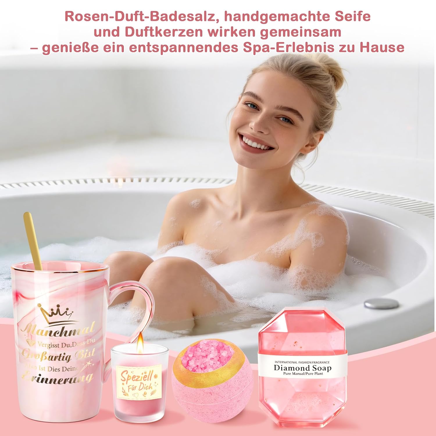 Gifts for Women, Wellness Gift Set, Birthday Gift for Women, Mum Gift, Gift for Girlfriend & Best Friend Gifts, Relaxation Spa Gift Basket – Bild 6