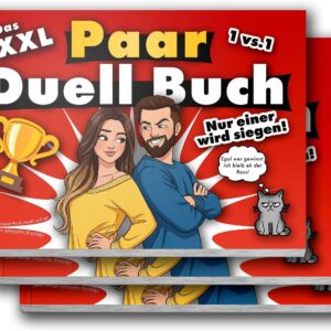 The XXL Duel Book for Couples | Funny Games for Your Partner & You | With Couple Challenges for Laughing, Wondering, Teasing & Finding Closer Together, Great Gift: Anniversary, Wedding, Date Night (3)