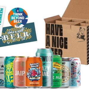 Craft Beer Package Tin - 10 International Premium Beers, Beer Gift Package, Gifts for Men, Tasting for Home, Craft Beer Gift Pack, Father's Day Gift, Includes 2.50€ Reusable Deposit