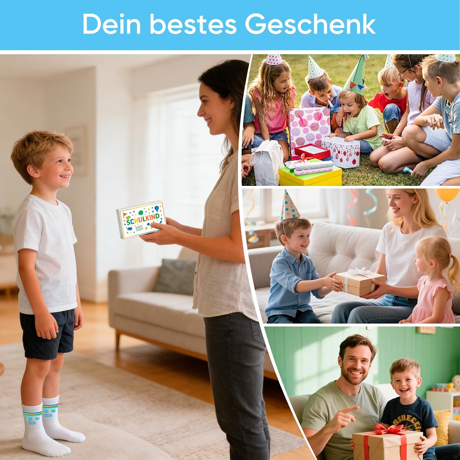Schulkind Socks EU 25-35 & Keyring & Card & Gift Box – Bild 7