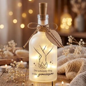 BBTO Wedding Message Bottle Gift Wedding Money Gift Light Bottle