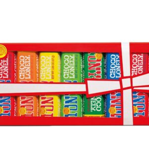 TONY’S CHOCOLONELY – Rainbow Tasting Pack of 8 385 g – Gift packaging with 8 chocolate bars in different varieties, ideal for tasting or as a gift. Palm oil free, made in Belgium