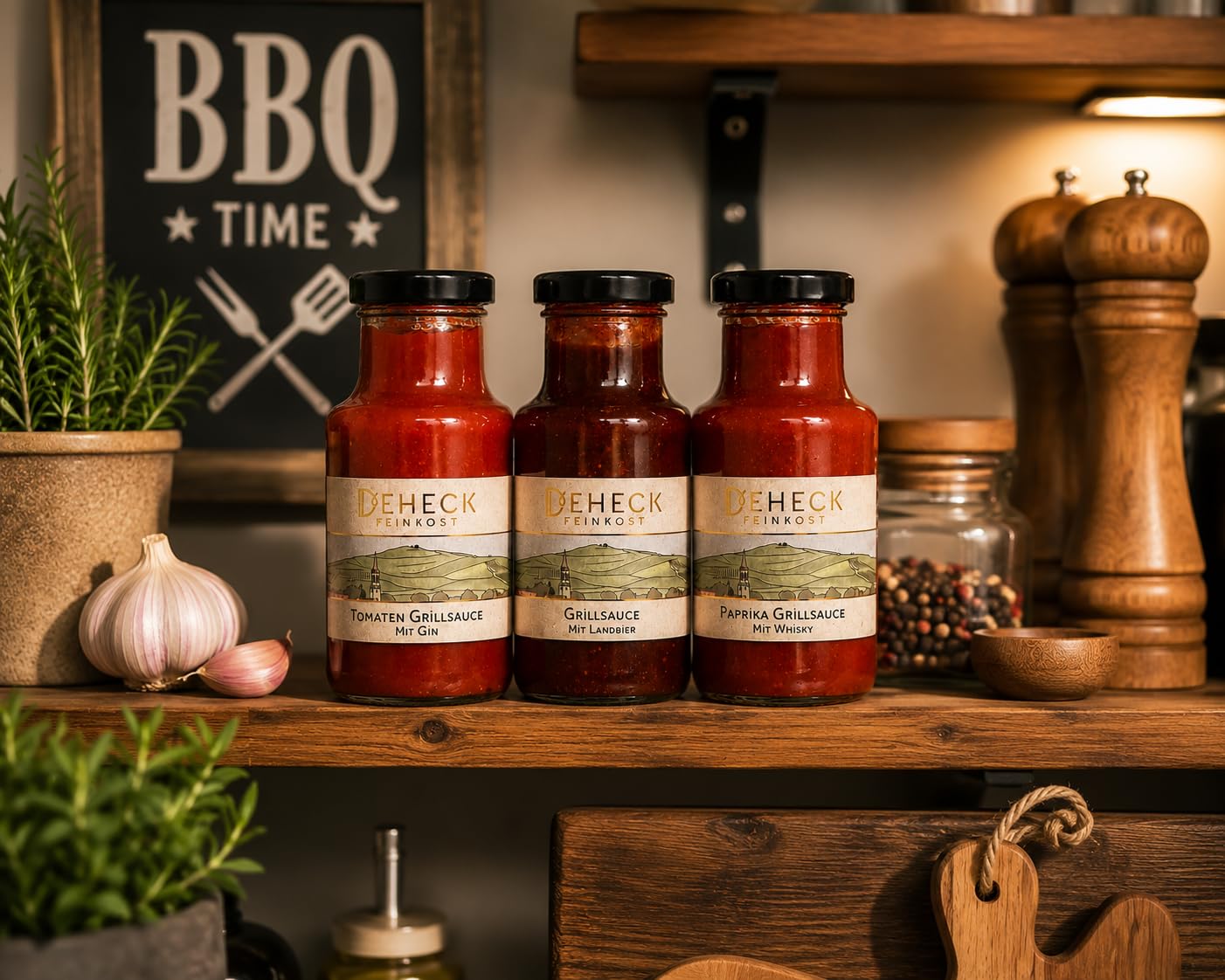 BBQ Grill Sauces Trio | 3 x Delicatessen Sauces for Grilling | Barbecue – Bild 8