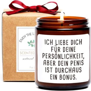 Valentine's Day Funny Gift for Boyfriend, Husband, I Love You for Your Personality, Scented Candle, Unique Rude Birthday, Anniversary, Valentine's Day Gift for Him