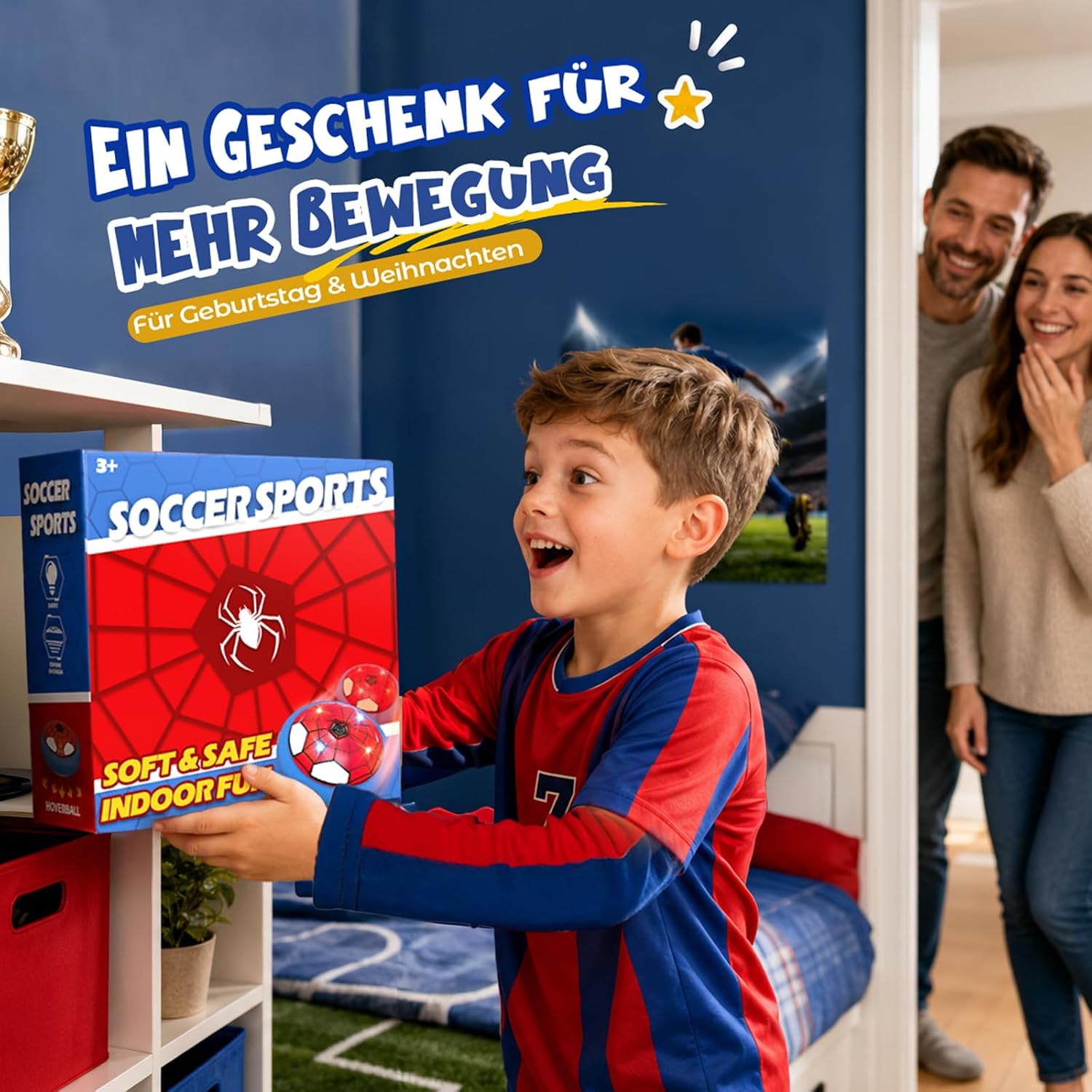 Hot Bee Hover Football Indoor Air Power Football Boys Gifts – Bild 7