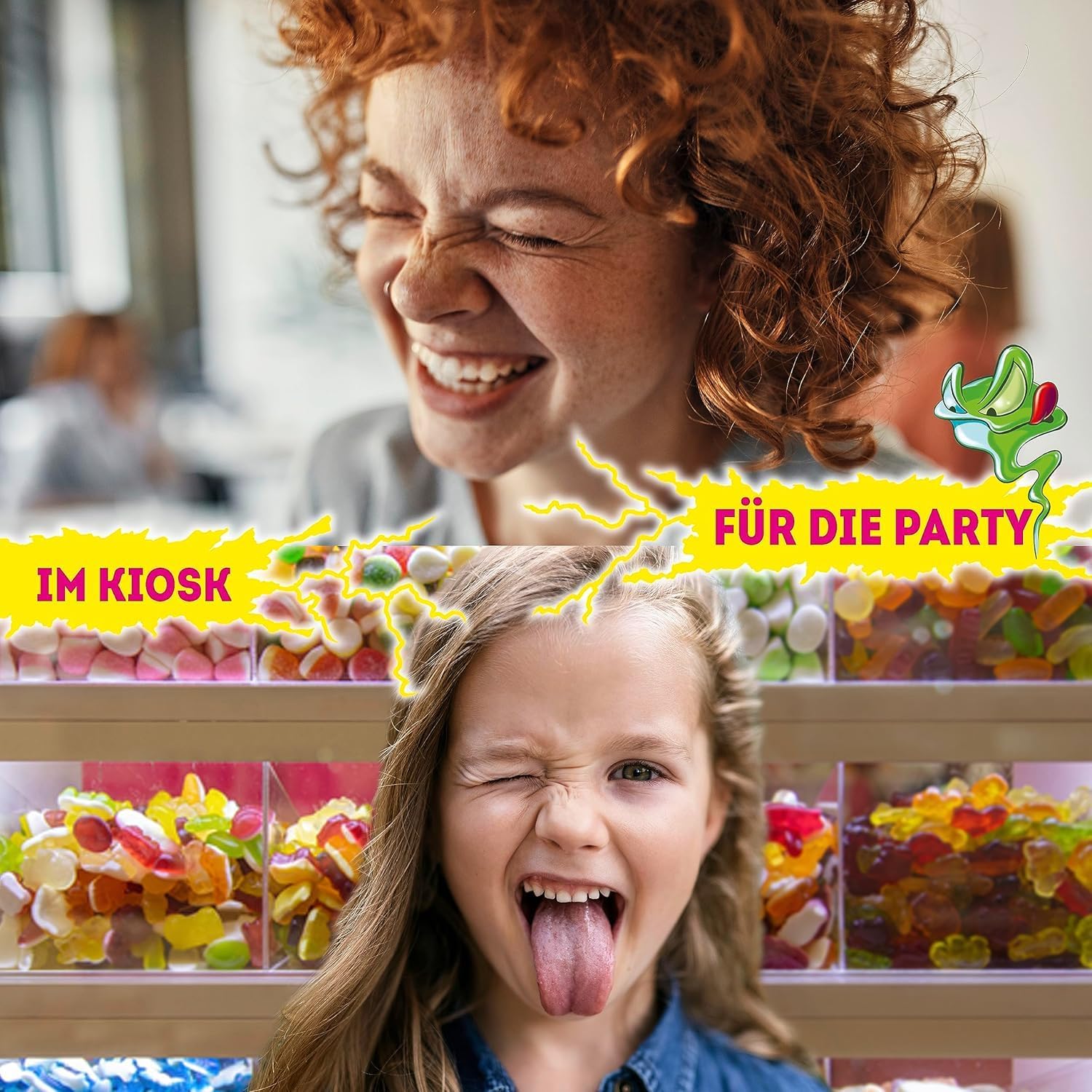 Center Shock Mystery, Box of 100 Bubble gums, Extra Sour with Different Varieties, Perfect for Birthday, Pinata, Candy Bar, School Cone & Christmas, 400 g – Bild 5