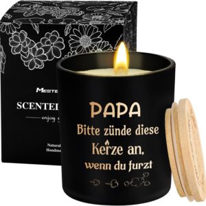 Gifts for Dad, Scented Candles Gift Set for Father's Day, Ebony Sandalwood Scented Candle, Father's Day Gift, Birthday Gift, Christmas Gifts, Relaxation, Funny Gift for Dad