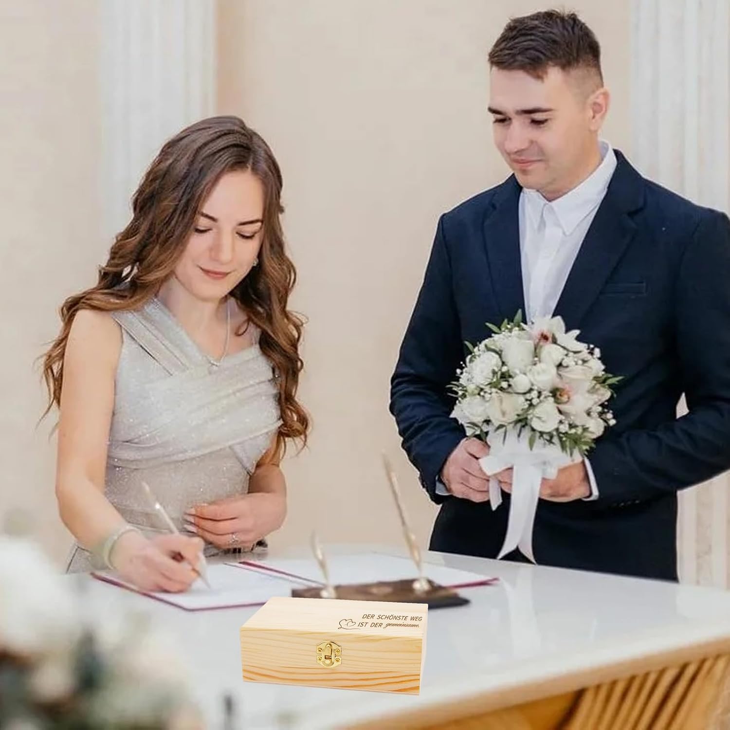 Money Gift Wedding World Map Wooden Wedding Card Money Gift – Bild 6