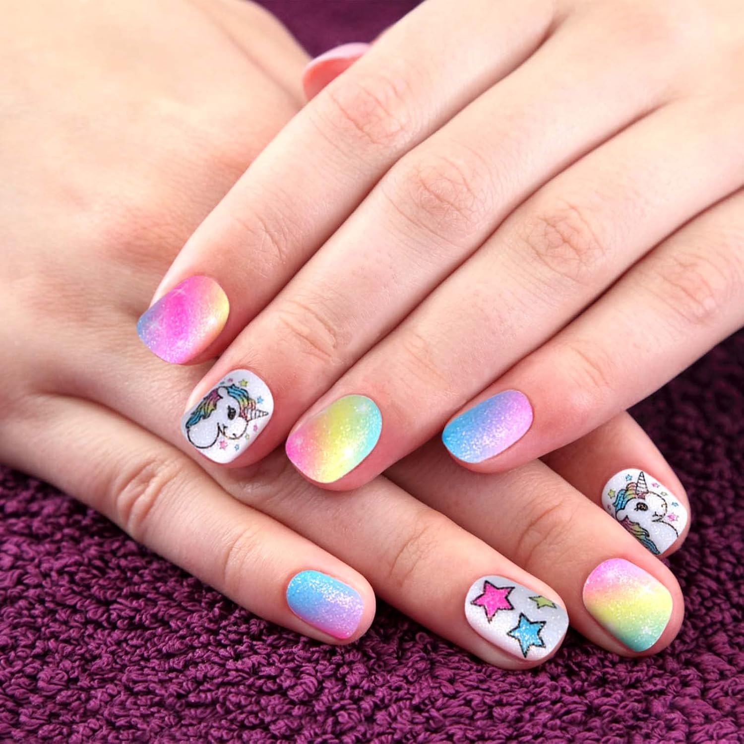 Tacobear Nail Studio for Girls 6-10 Years - Nail Dryer, Peel Off Nail Polish, Press On Nail Stickers, Nail Design Set Manicure - Birthday Gift – Bild 7