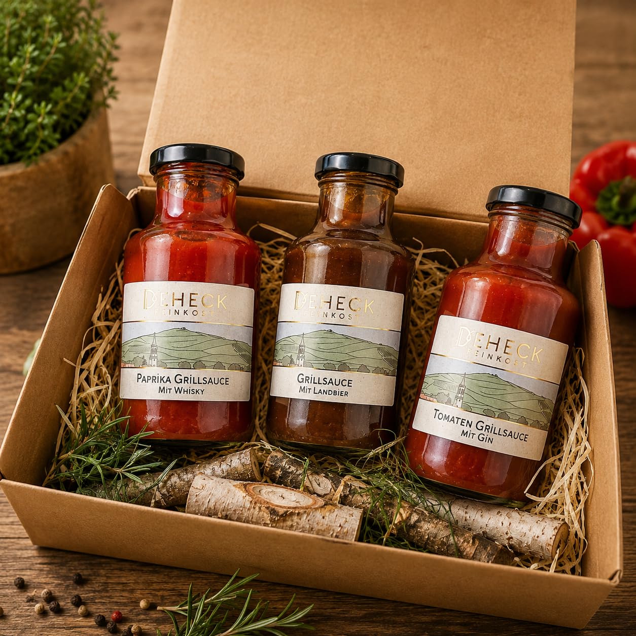 BBQ Grill Sauces Trio | 3 x Delicatessen Sauces for Grilling | Barbecue – Bild 3