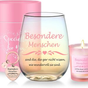Gifts for Women Personalised Thank You Gift for Wife Wine Glasses Birthday Gift for Mum, Colleague, Teacher Retirement Special Courage Gift Mother’s Day Gift Christmas Gifts