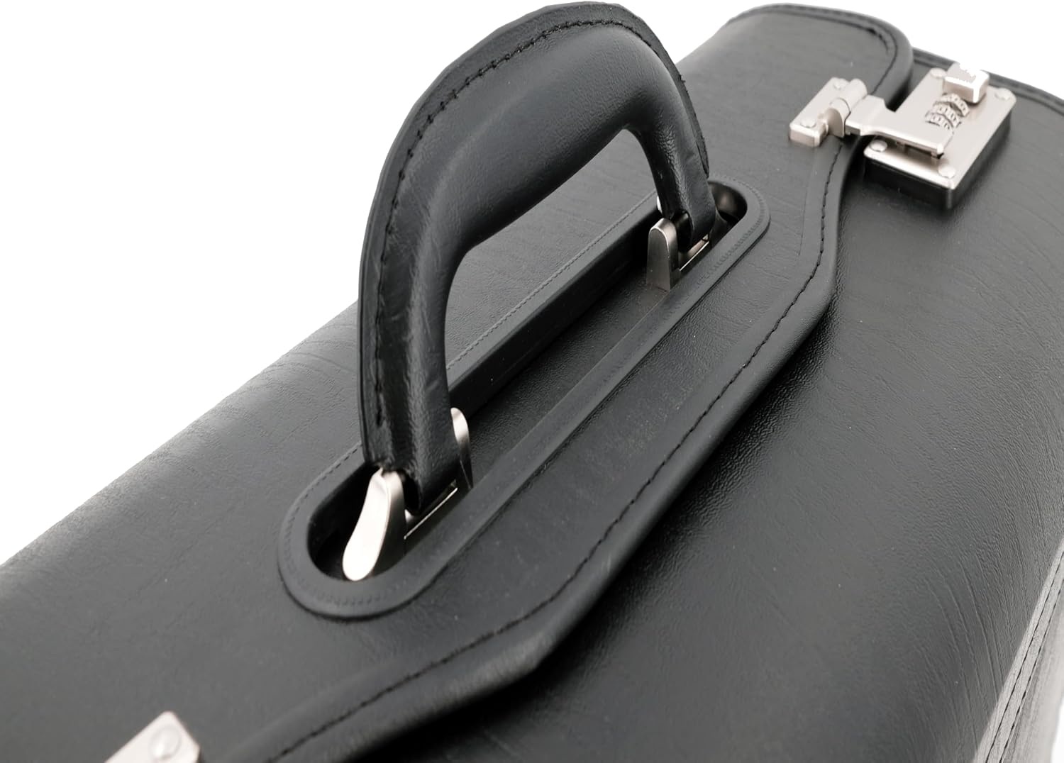 Alassio Genova Pilot Case Multi-section 2 Combination Locks Leather-look Black Ref 45028 – Bild 5