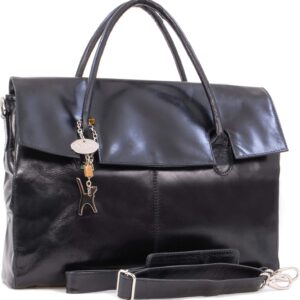 Catwalk Collection Handbags – Helena Women’s Leather Laptop Bag 17 Inch – Work Bag Extra Large – Briefcase with Shoulder Strap