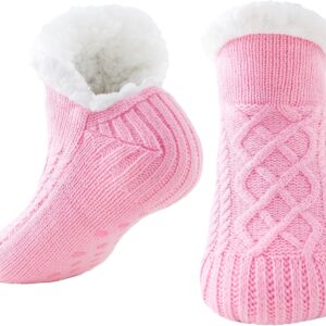 Niorasen Cuddly Socks for Men and Women, Thick Fluffy Socks with Grippers, Soft Warm Winter Hut Socks, House Socks, Stopper Socks, Women Gift, Birthday, EU 36-44, 1 Pair