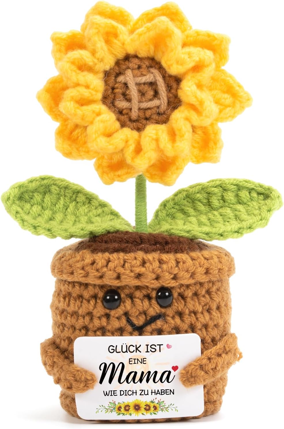 Gifts for Mum - Sunflower Crochet Doll, Mother's Day Christmas