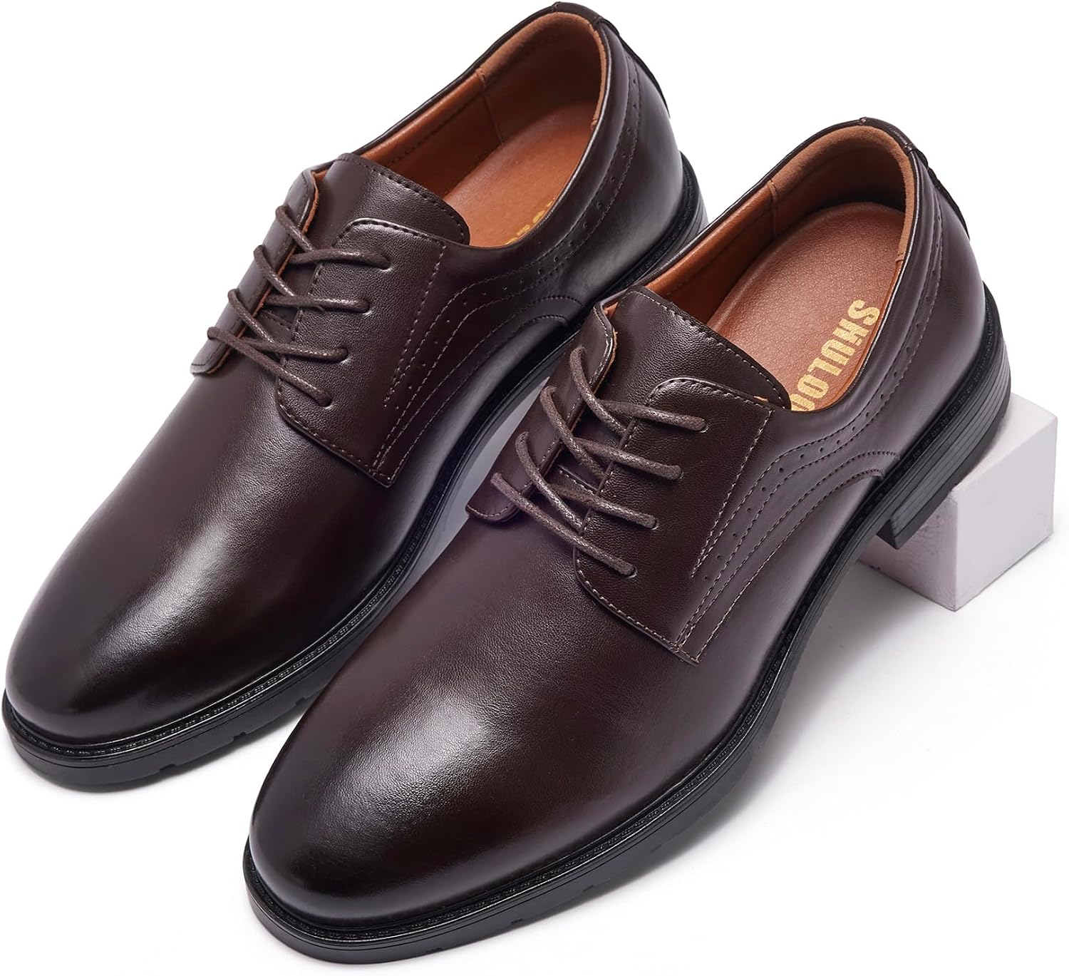 SHULOOK Men's Oxford Classic Business Suit Shoes – Bild 6