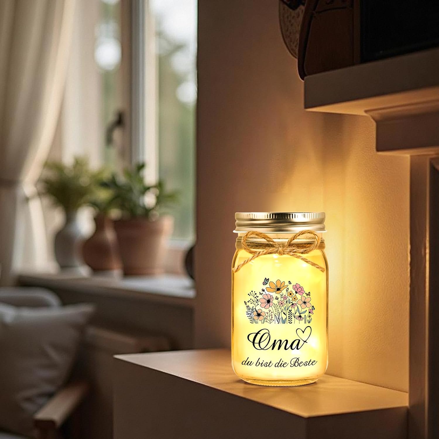 Grandma Gifts Birthday LED Bottle Light – Bild 7