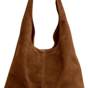 Caspar TL767 Large Leather Women’s Shopper Bag